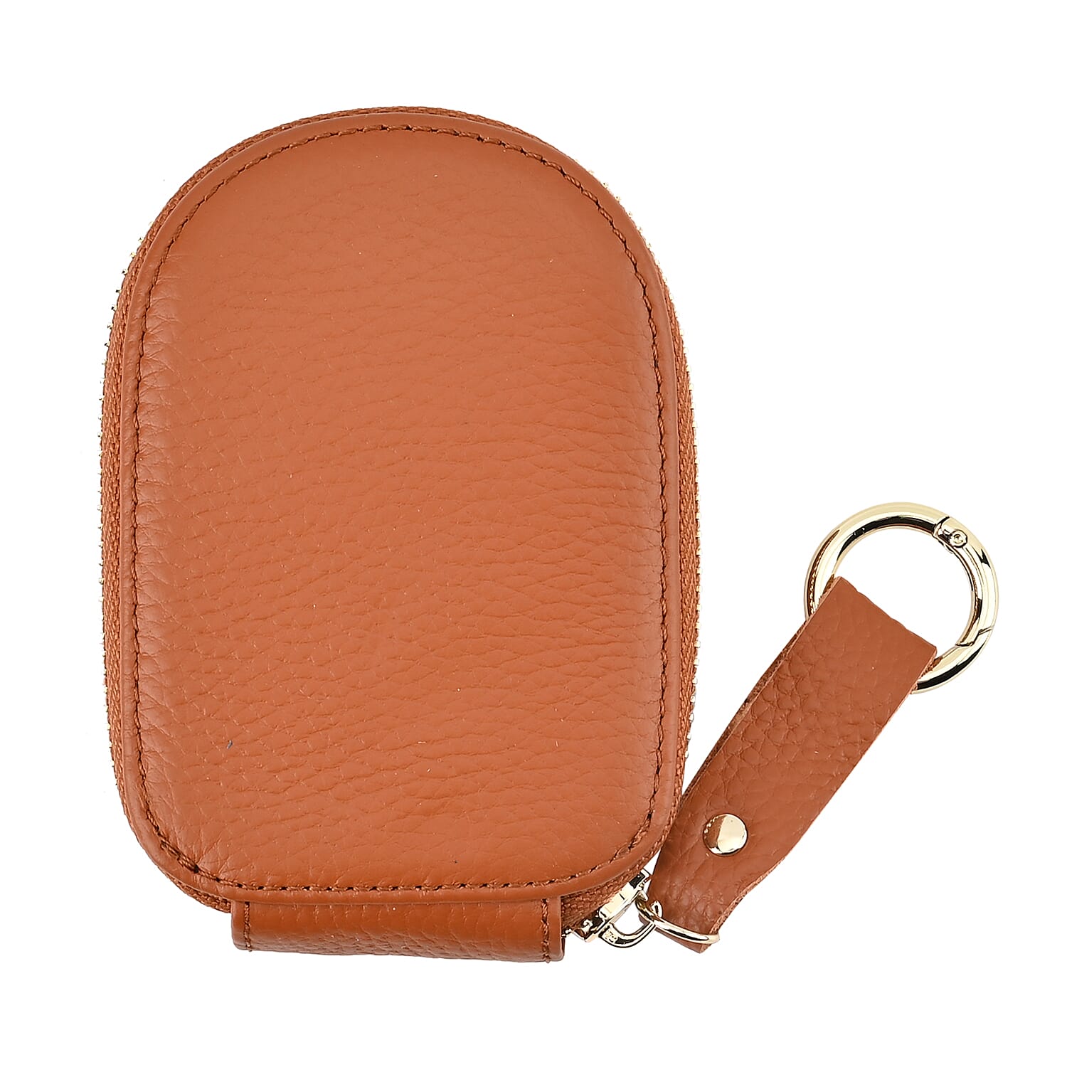 Genuine Leather Penguin Card Wallet with Keychain &amp; RFID Technology - Tan 7629692 4
