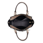 100% Genuine Leather Snakeskin Crossbody Bag With Handle Drop - Detachable Shoulder Strap (120cm) - Gold