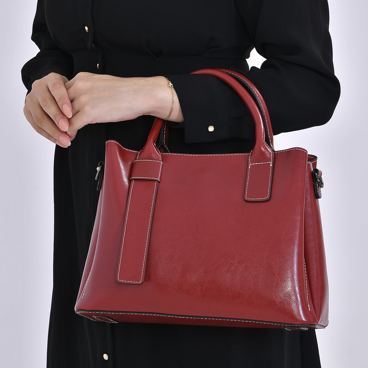 Ladies Tote Bag with Webbing Strap and Handle 7761911 2