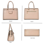 Designer Closeout - Genuine Leather Crossbody Bag With Handle Drop  (Size28x13x21 Cm) - Taupe