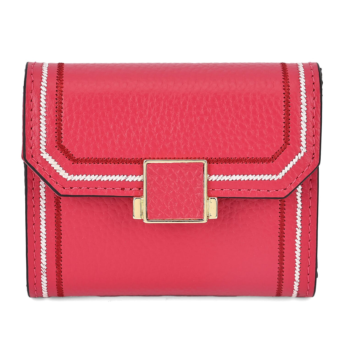 Genuine Leather 11 Card Slot Wallet with RFID Protection - Fuchsia 7631229 0