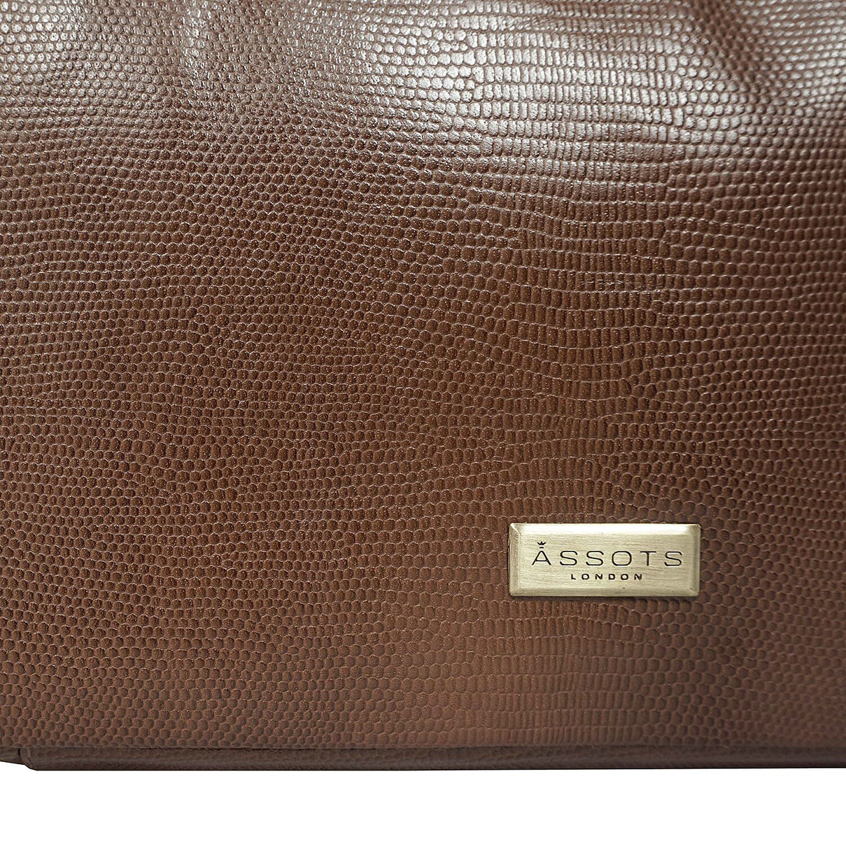 Assots London Brenda Genuine Leather Tote Bag  - Tan 7153962 5