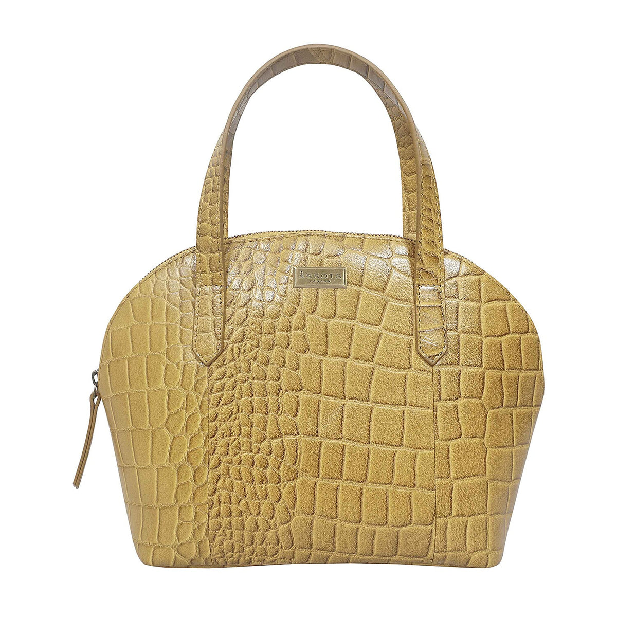 Assots London Cheryl Genuine Leather Tote Bag - Mustard 7153969 0