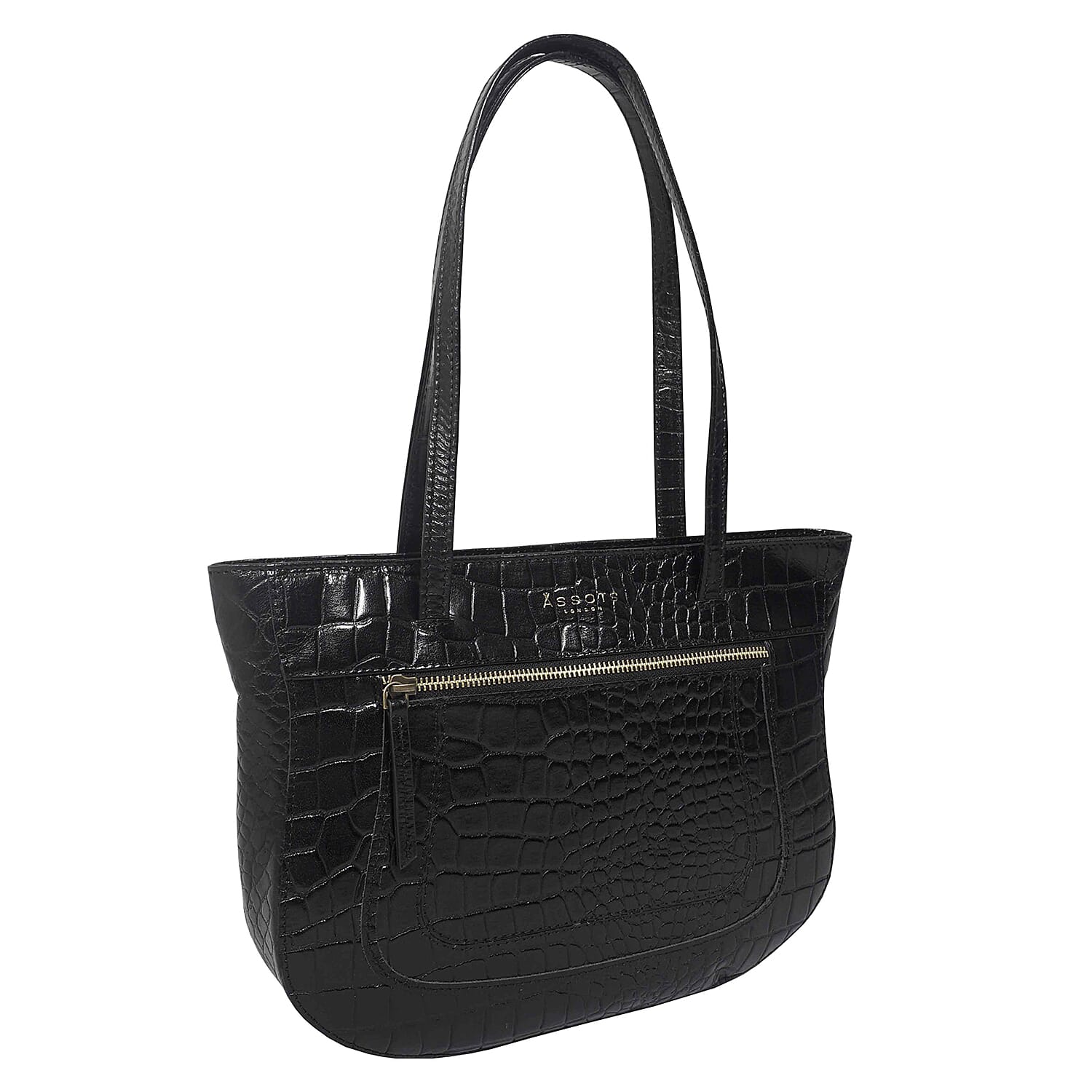 Assots London Julia Genuine Leather Tote Bag - Black 7153827 2