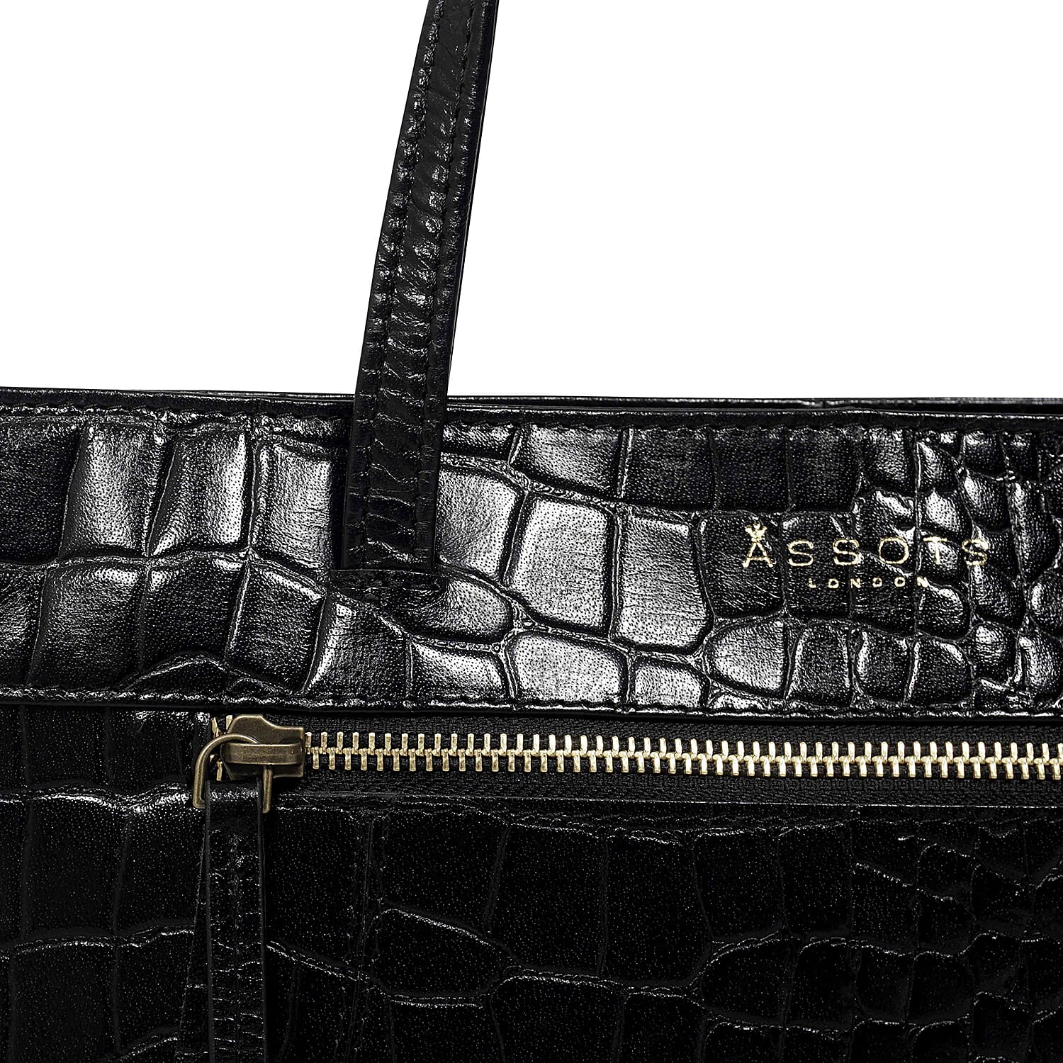 Assots London Julia Genuine Leather Tote Bag - Black 7153827 5