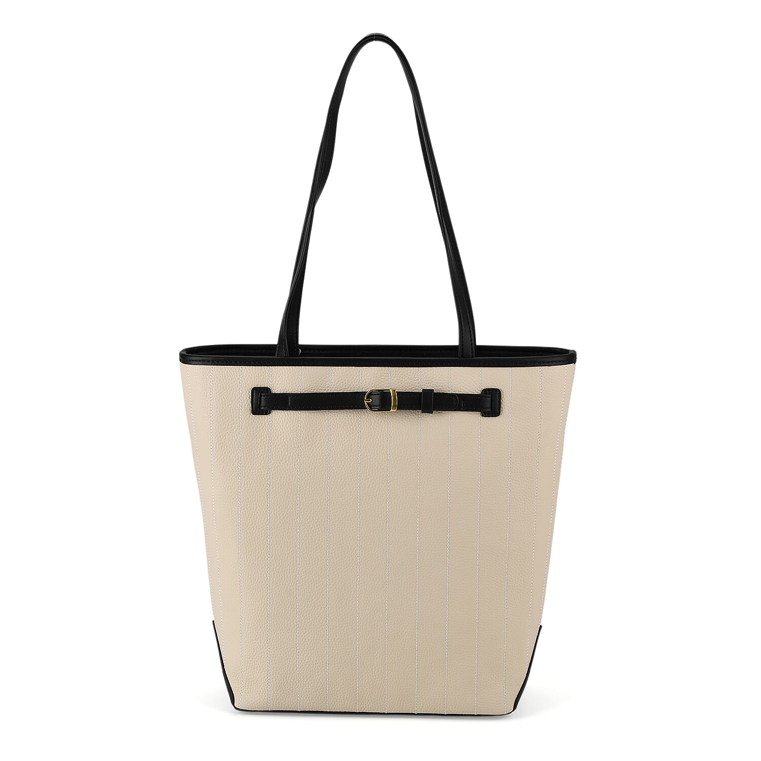 Genuine Leather Tote Bag with Handle Drop (27cm) - Ivory 8380642 0