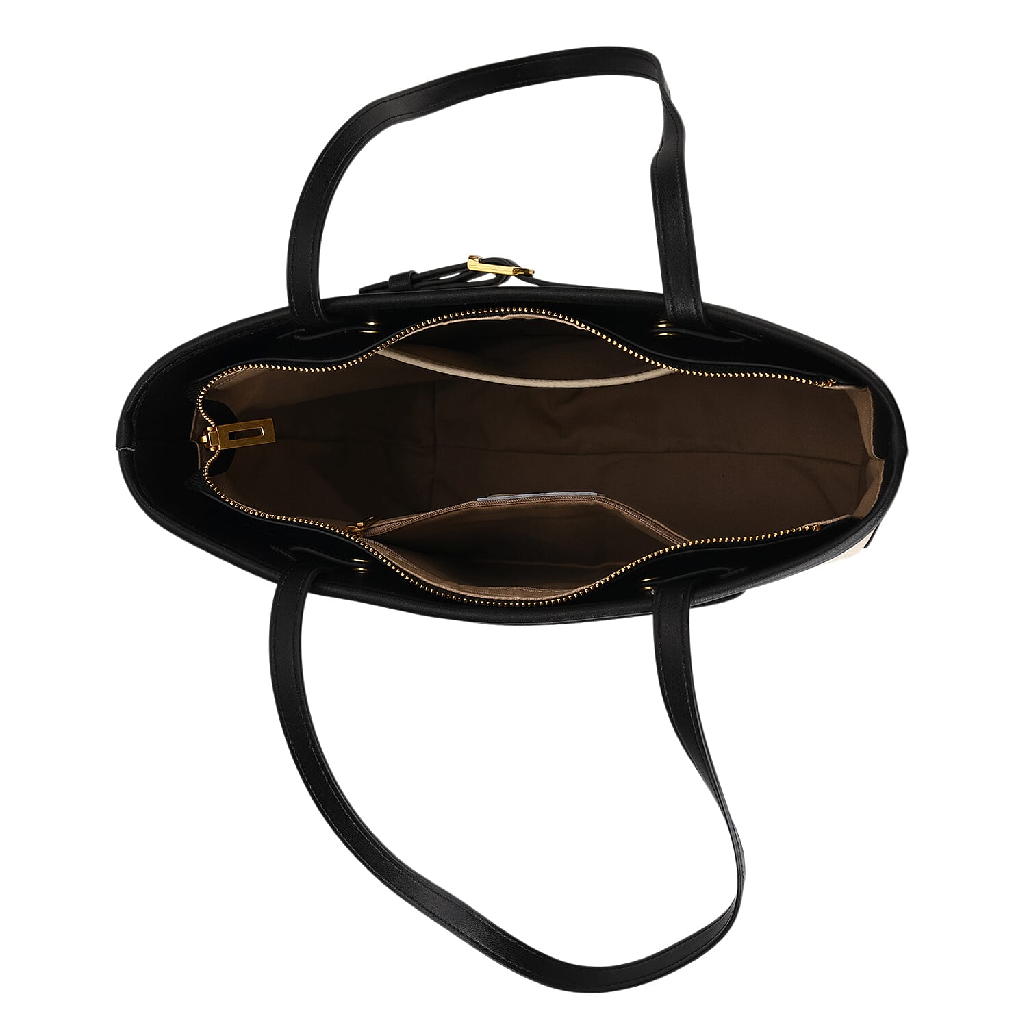 Genuine Leather Tote Bag with Handle Drop (27cm) - Ivory 8380642 3