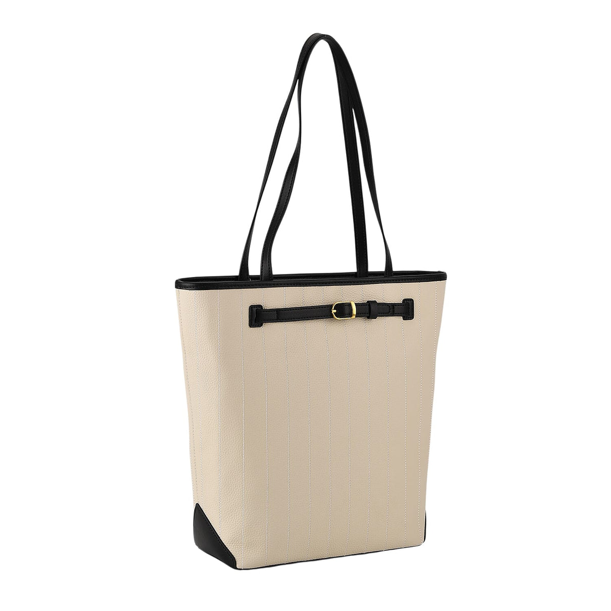 Genuine Leather Tote Bag with Handle Drop (27cm) - Ivory 8380642 5
