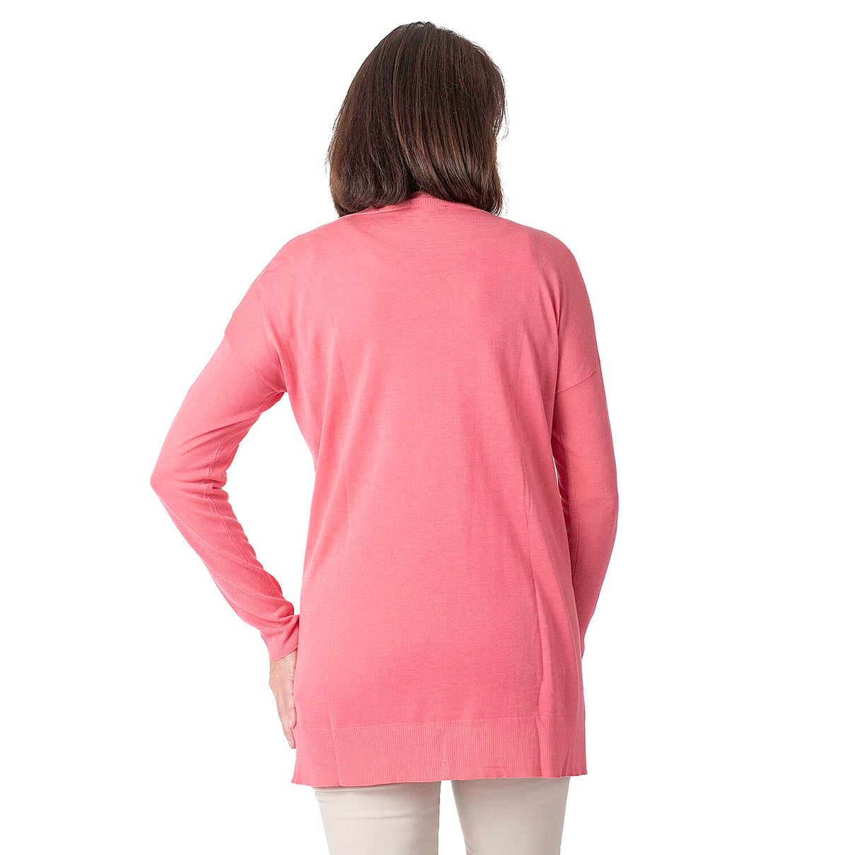 Geox Ladies Fine Gauge Cardigan (Size L) - Dark Begonnia 7852300 3