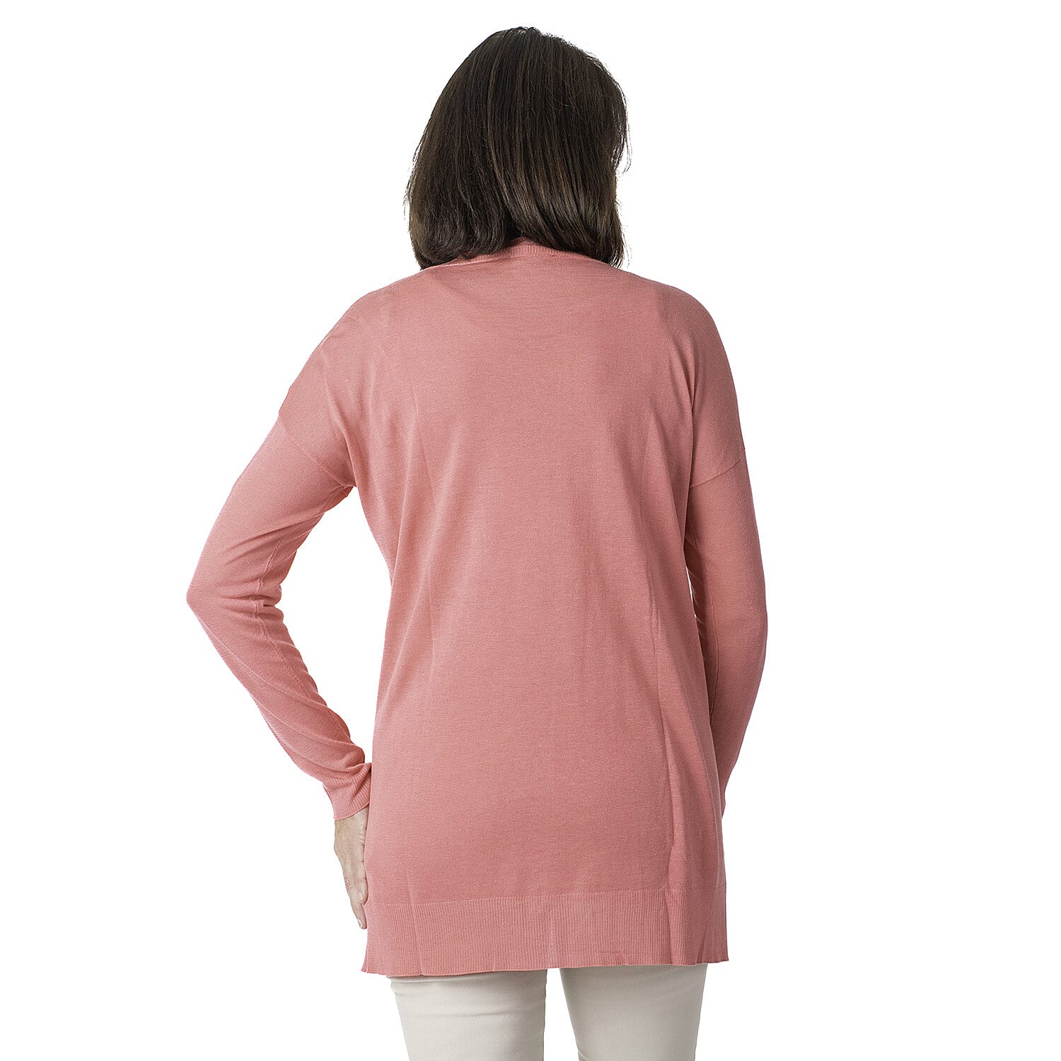 Geox Ladies Fine Gauge Cardigan (Size L) - Dark Begonnia 7852300 3
