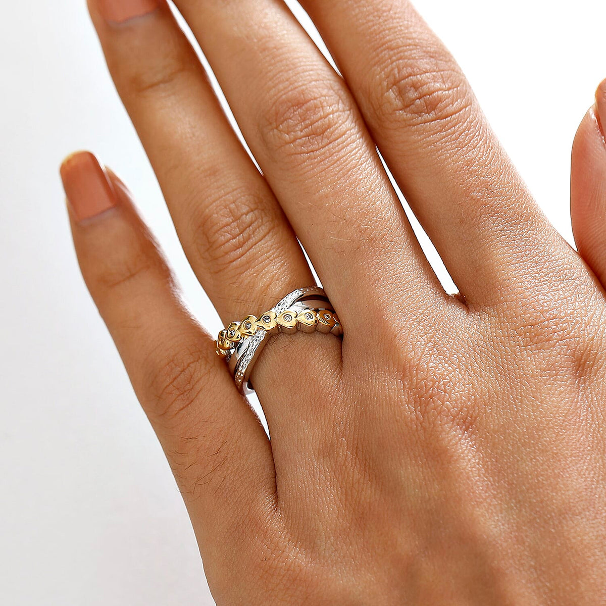 GP Lab Grown Diamond (SI-GH) and Blue Sapphire Ring in 18K Vermeil Yellow Gold Plated Sterling Silver 8028981 3