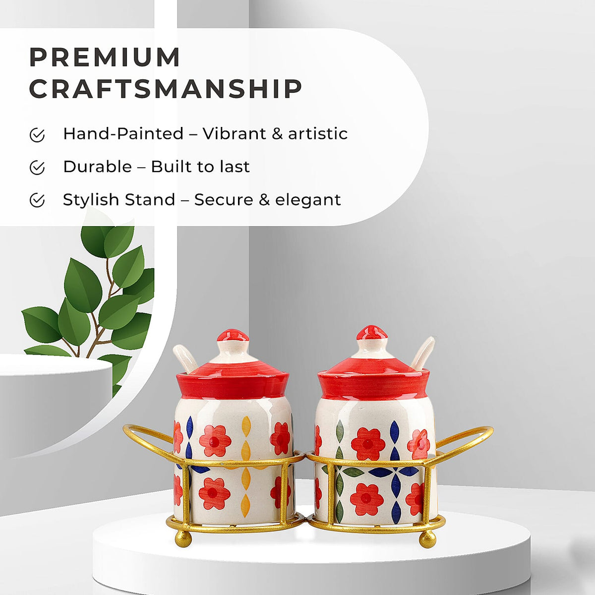 Glass Jar (Size - One Size) - Pink &amp; Pink V32575645 5
