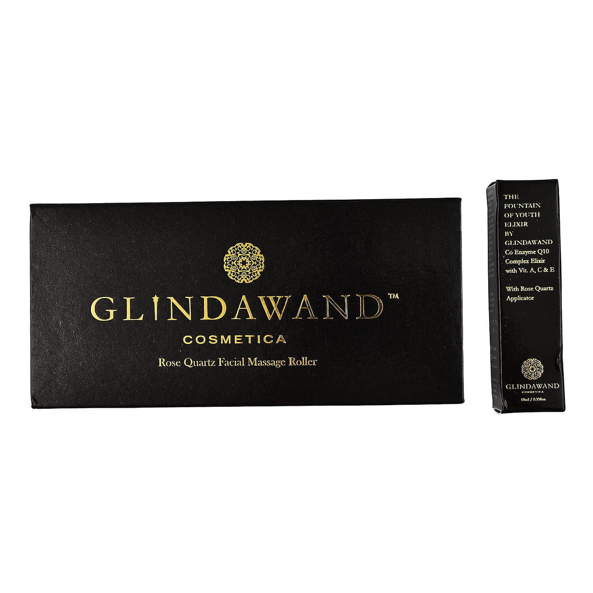 GlindaWand Rose Quartz Roller PLUS Limited Edition Rose Quartz Fountain of Youth Elixir 10ml 7725489 1