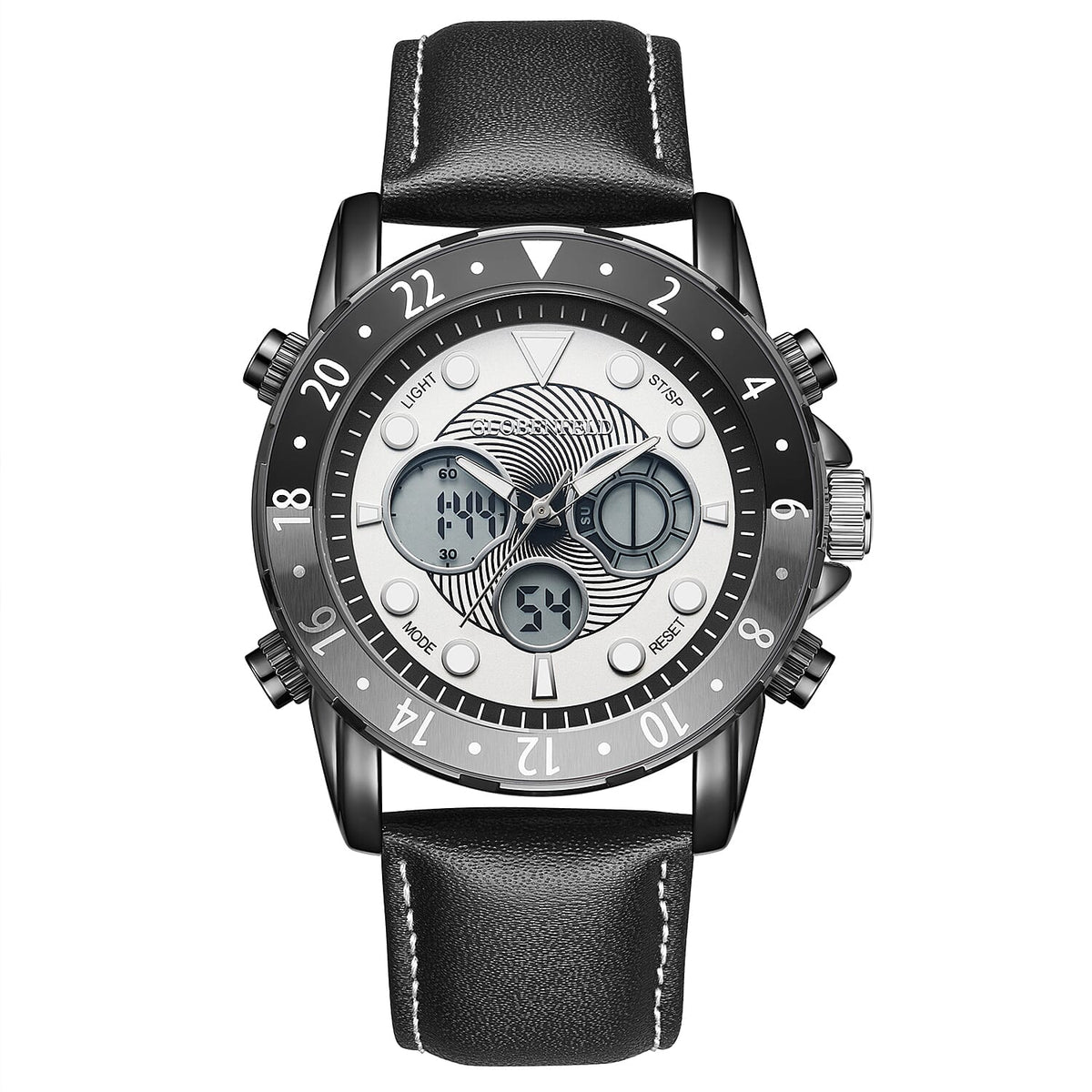Globenfeld Limited Edition Mirage Mens Watch - 3ATM Water Resistancy With Leather Strap &amp; 5 Year Warranty - White 7984351 0