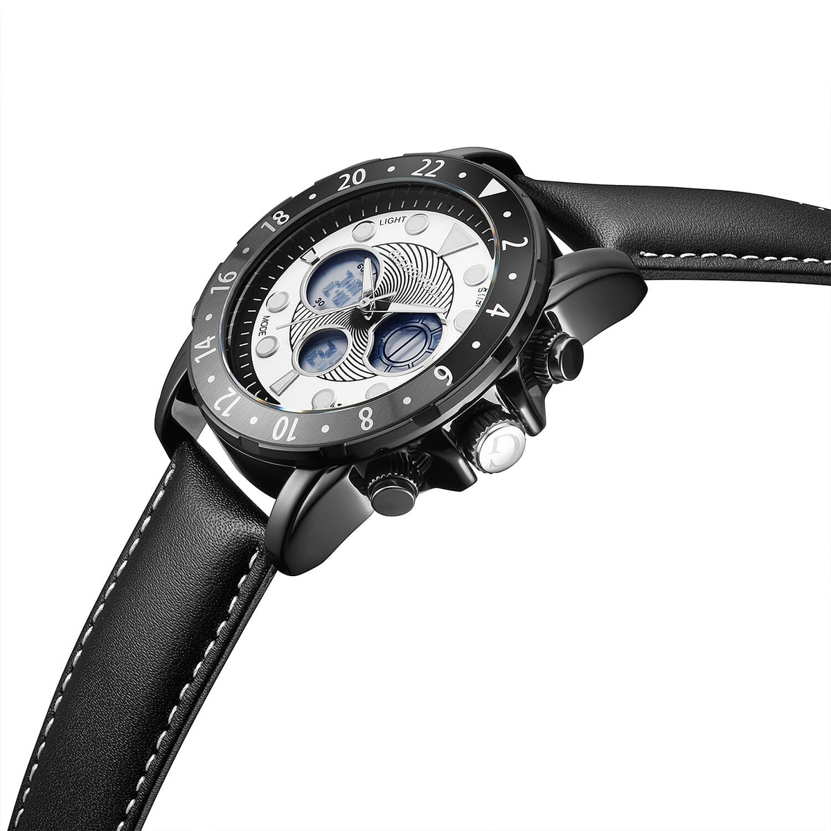 Globenfeld Limited Edition Mirage Mens Watch - 3ATM Water Resistancy With Leather Strap &amp; 5 Year Warranty - White 7984351 2
