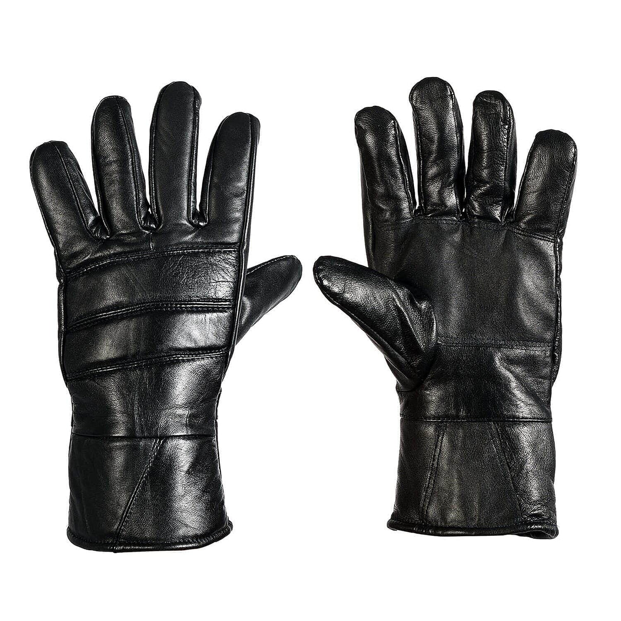 100% Genuine Leather Gloves - Black 7197880 0