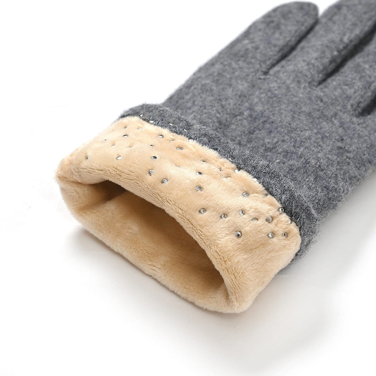 70% Cashmere Wool, Touchscreen-Friendly Winter Gloves â€“ One Size V32603567 14