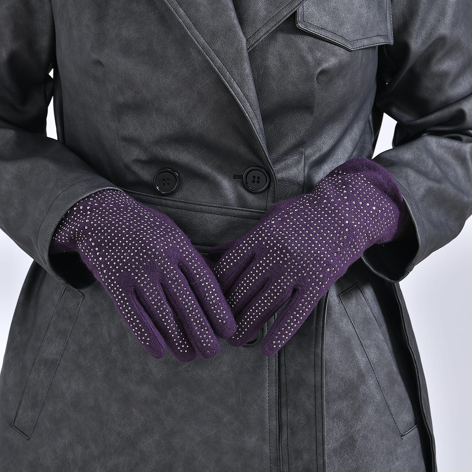 Cashmere Wool Touchscreen Gloves - One Size 7851804 10