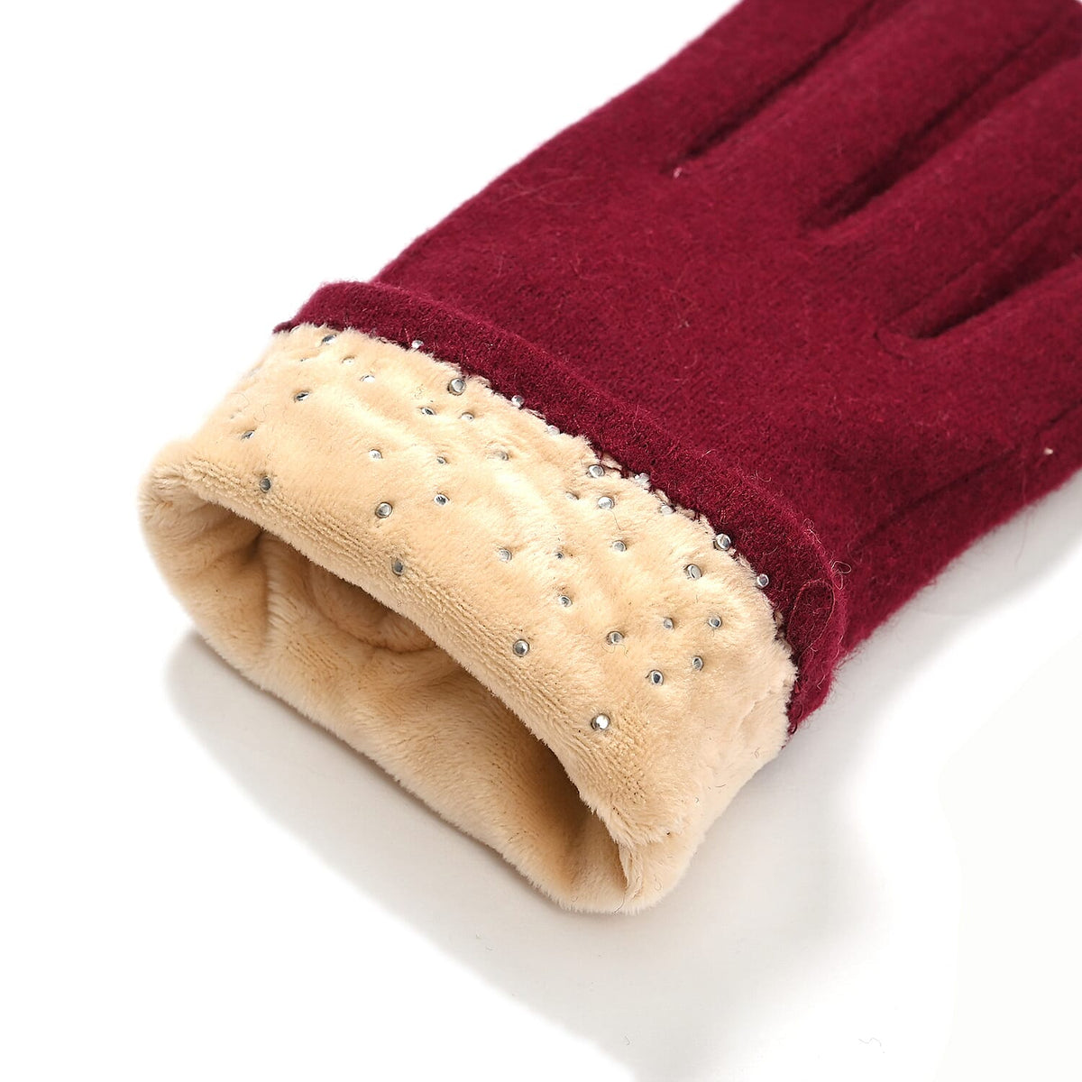 70% Cashmere Wool, Touchscreen-Friendly Winter Gloves â€“ One Size V32518322 3