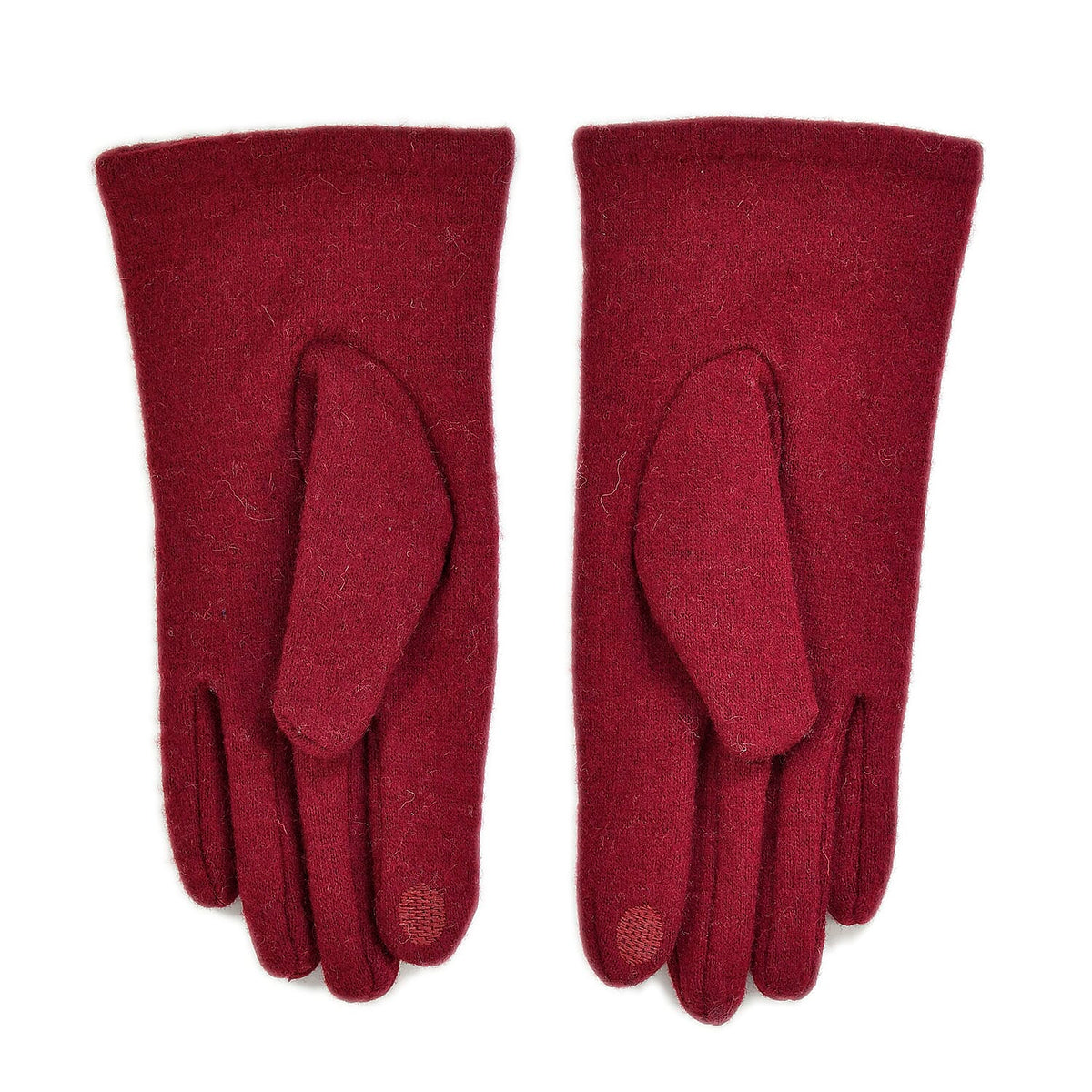 Winter Must-Have - Cashmere Touch Screen Beaded Gloves - Burgundy V32701534 4