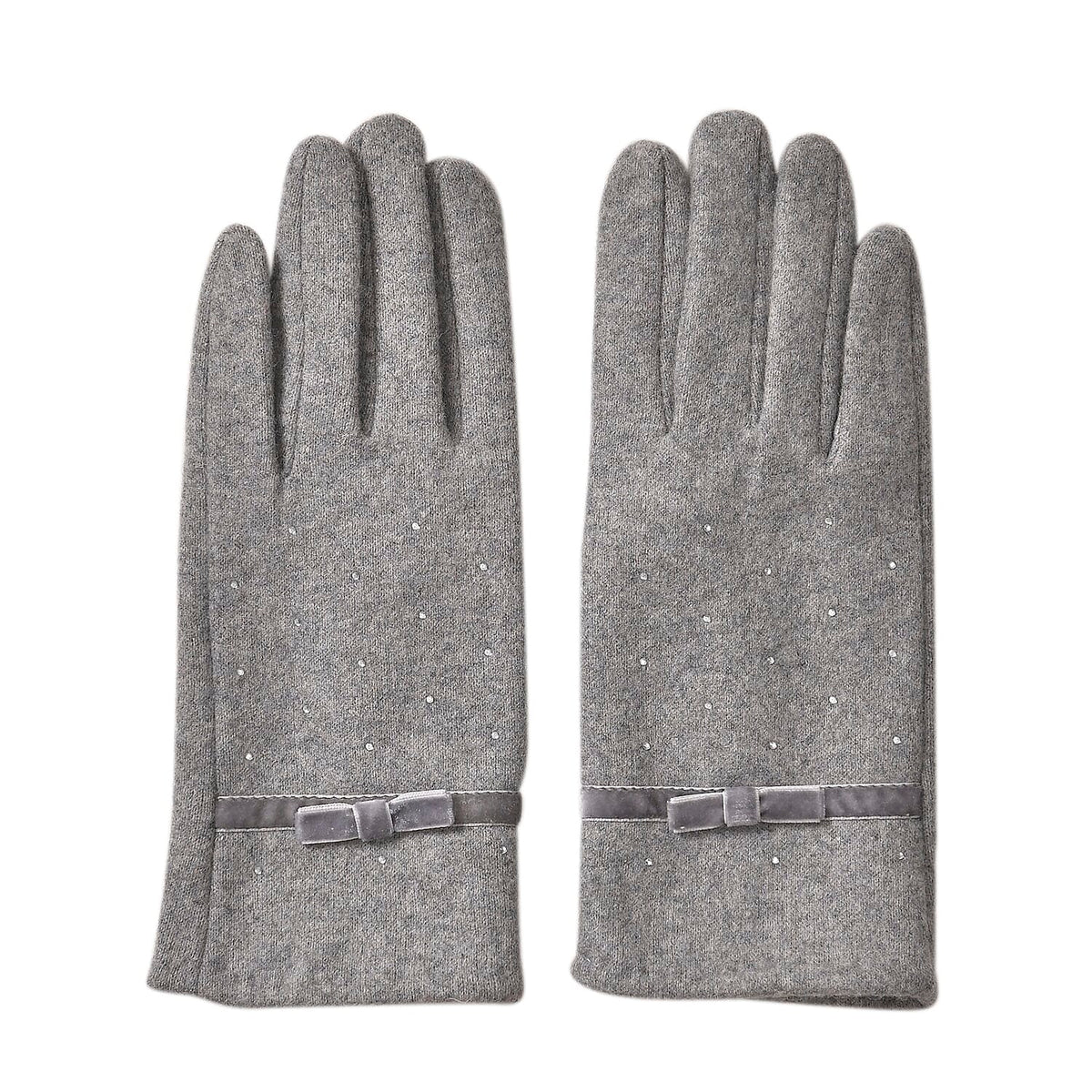 Cashmere Wool Gloves - Grey 7620975 0
