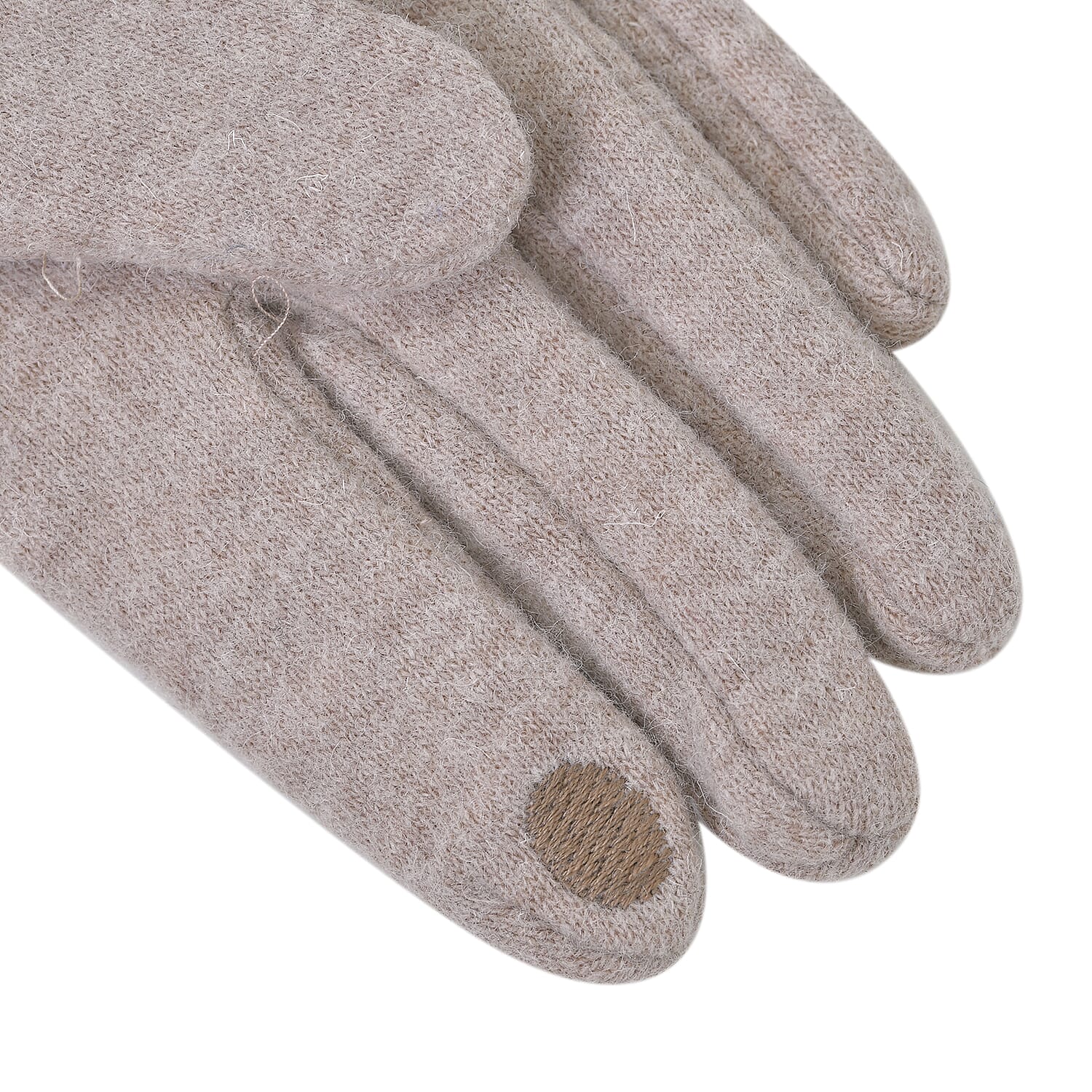 Cashmere Gloves With Faux Fur With Touch Screen Function 7621016 11