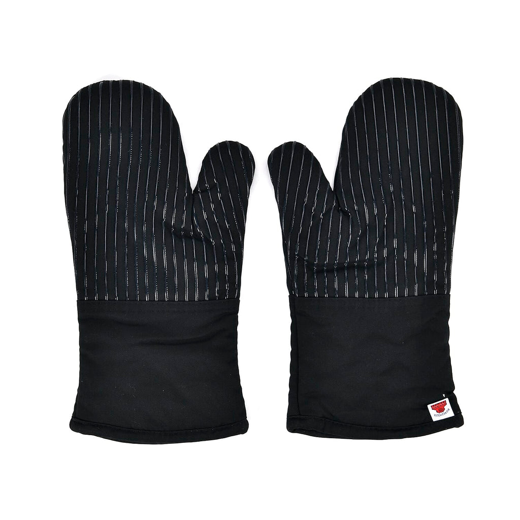 Big Red House Pair of Heat-Resistant Oven Mitts Gloves - Black