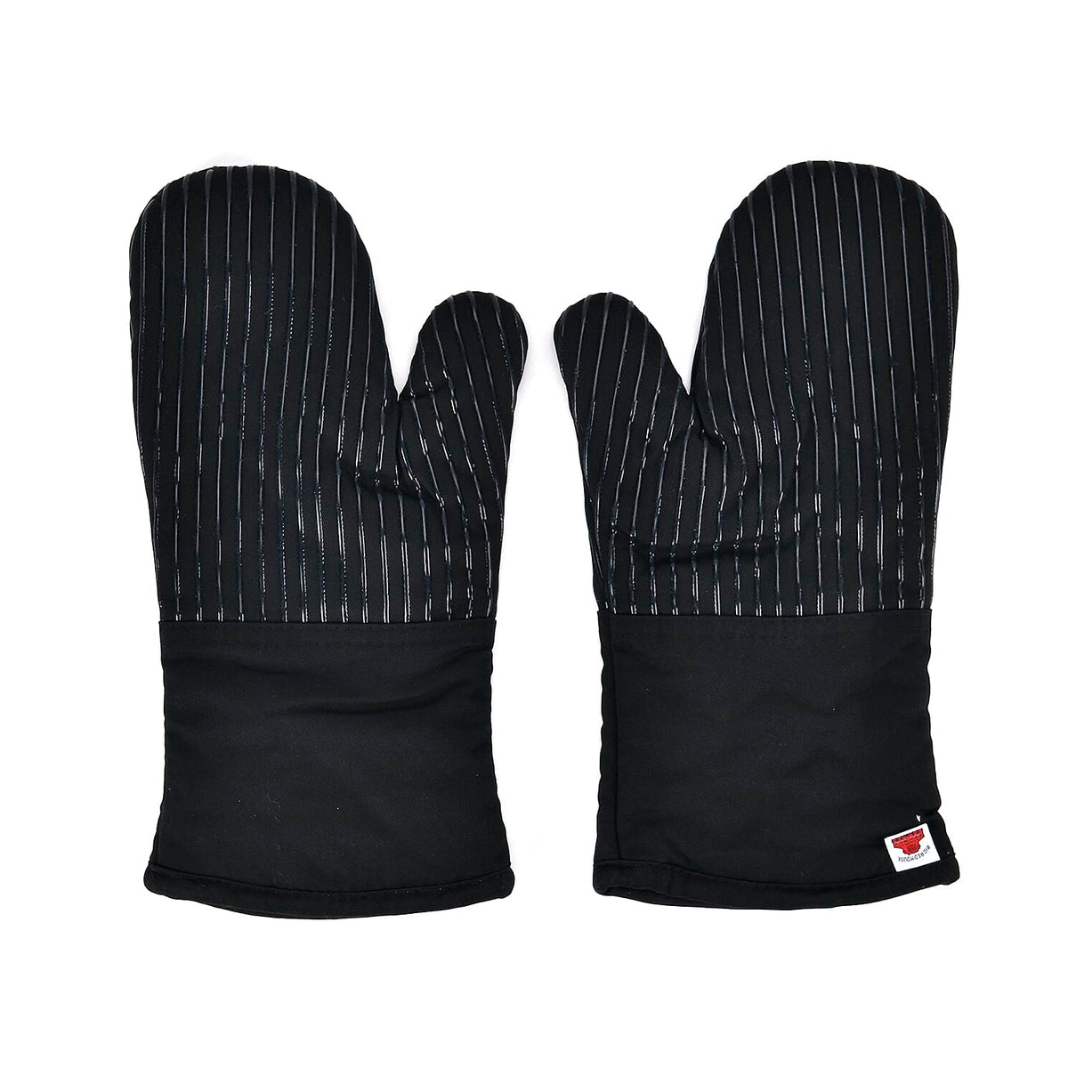 Big Red House Pair of Heat-Resistant Oven Mitts Gloves - Black 7700518 0