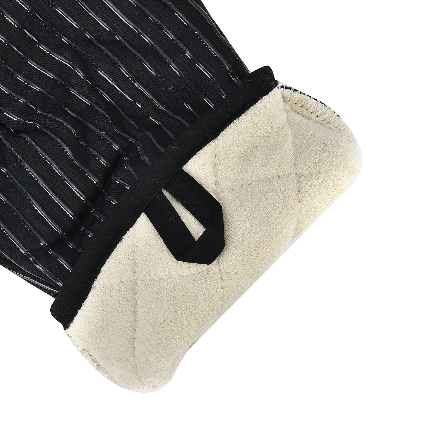 Big Red House Pair of Heat-Resistant Oven Mitts Gloves - Black 7700518 3