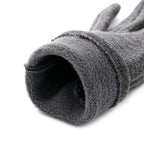Two-in-One 5-finger Gloves & Fingerless Gloves (23 X 9 cm) - Grey