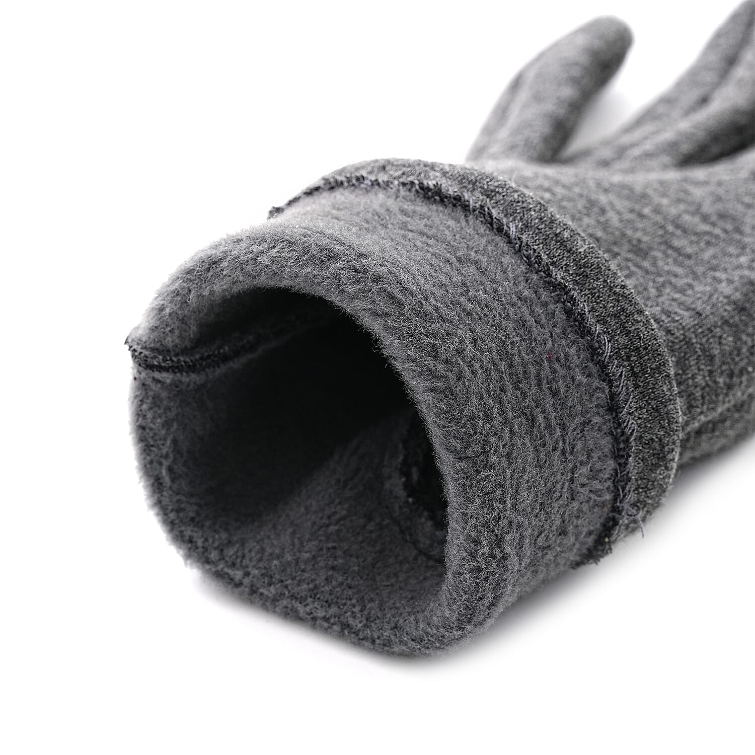 Two-in-One 5-finger Gloves and Fingerless Gloves - Grey 8206545 8