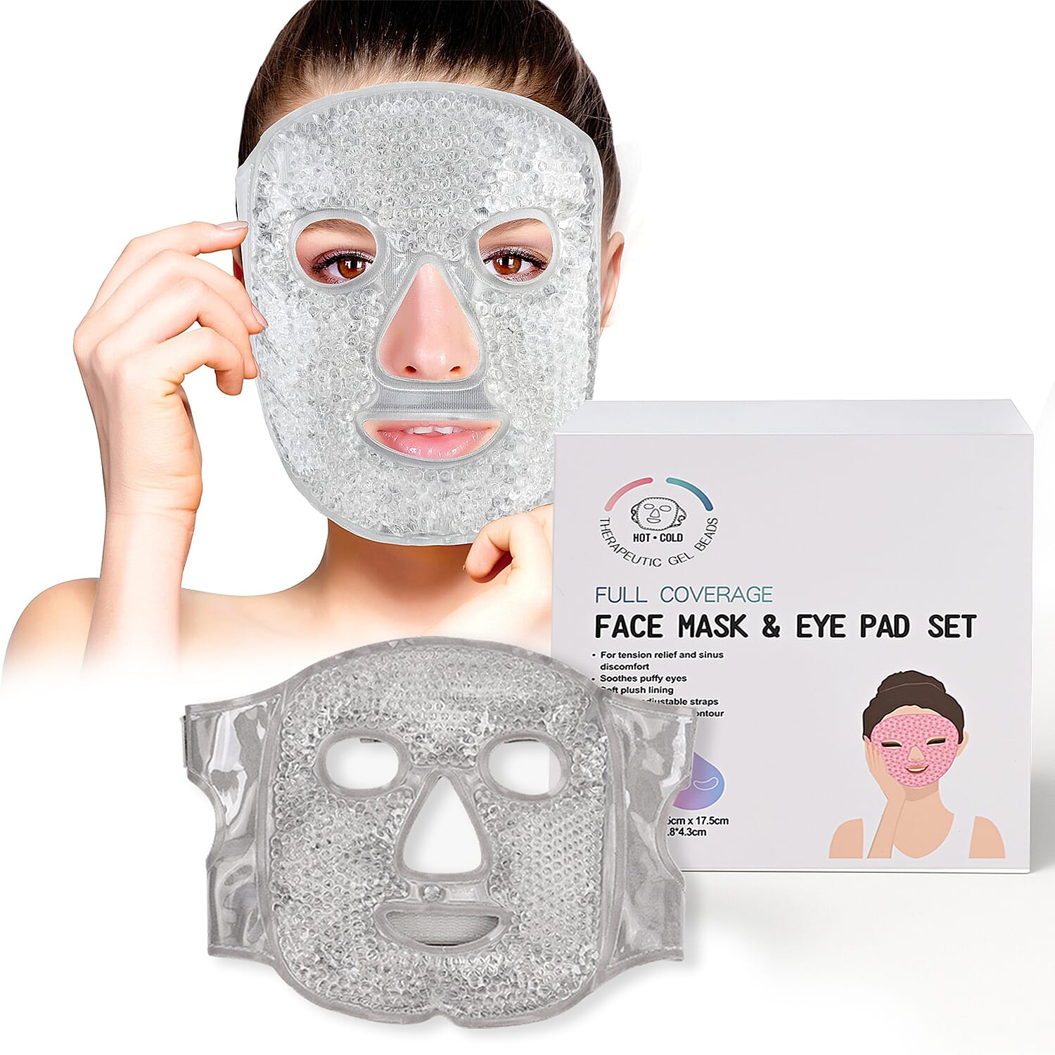 Set of 3- Everyday Glow Kit (Incl. Sukin Hydrating Serum, Liz Earle Moisturiser Superskin &amp; Hot and Cold Therapy Face Mask and Eye Pad Set) 221311432 4