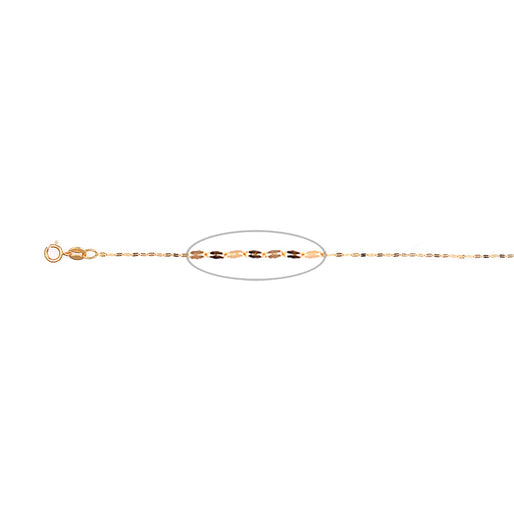 Surabaya Gold Deal - 9K Yellow Gold Chain (Size - 22) with Spring Ring Clasp