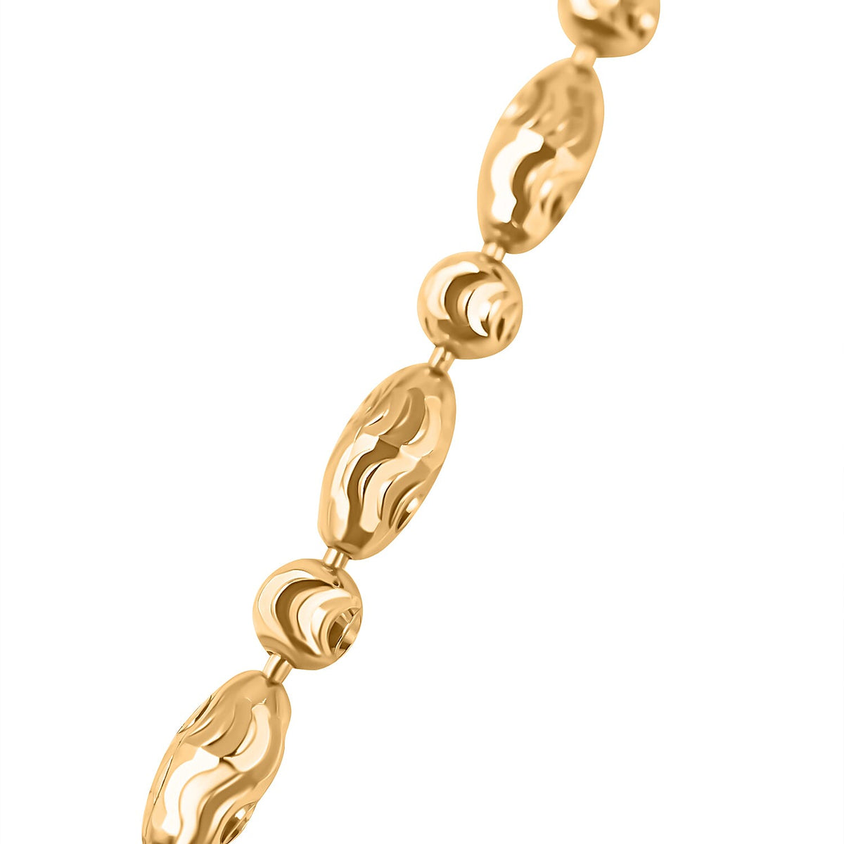 Glamour Typhoon Necklace In Gold Overlay Sterling Silver (Size - 24) 7723850 2