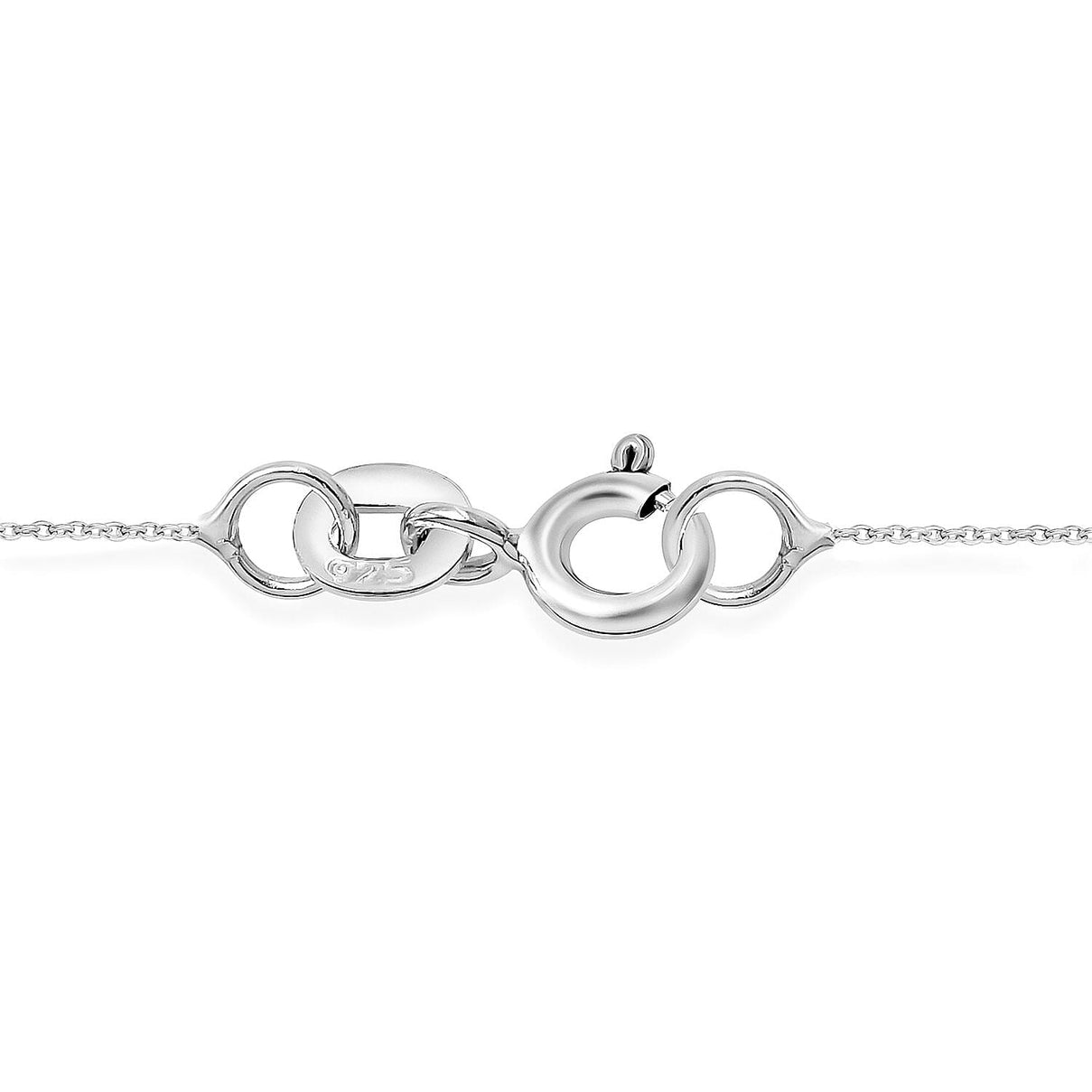 Gold Pearl Crystal Necklace (Size - 20) With Spring Ring Clasp in Sterling Silver 7262173 5