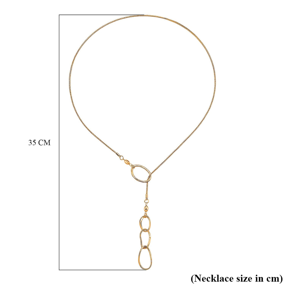 Designer Inspired Minimalist 3 Ring Drip Necklace (Size 28 NE-Adjustable) 8274451 12