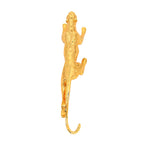 Ornamental Leopard Resin Sculpture (Size 40x8x8cm) - Gold