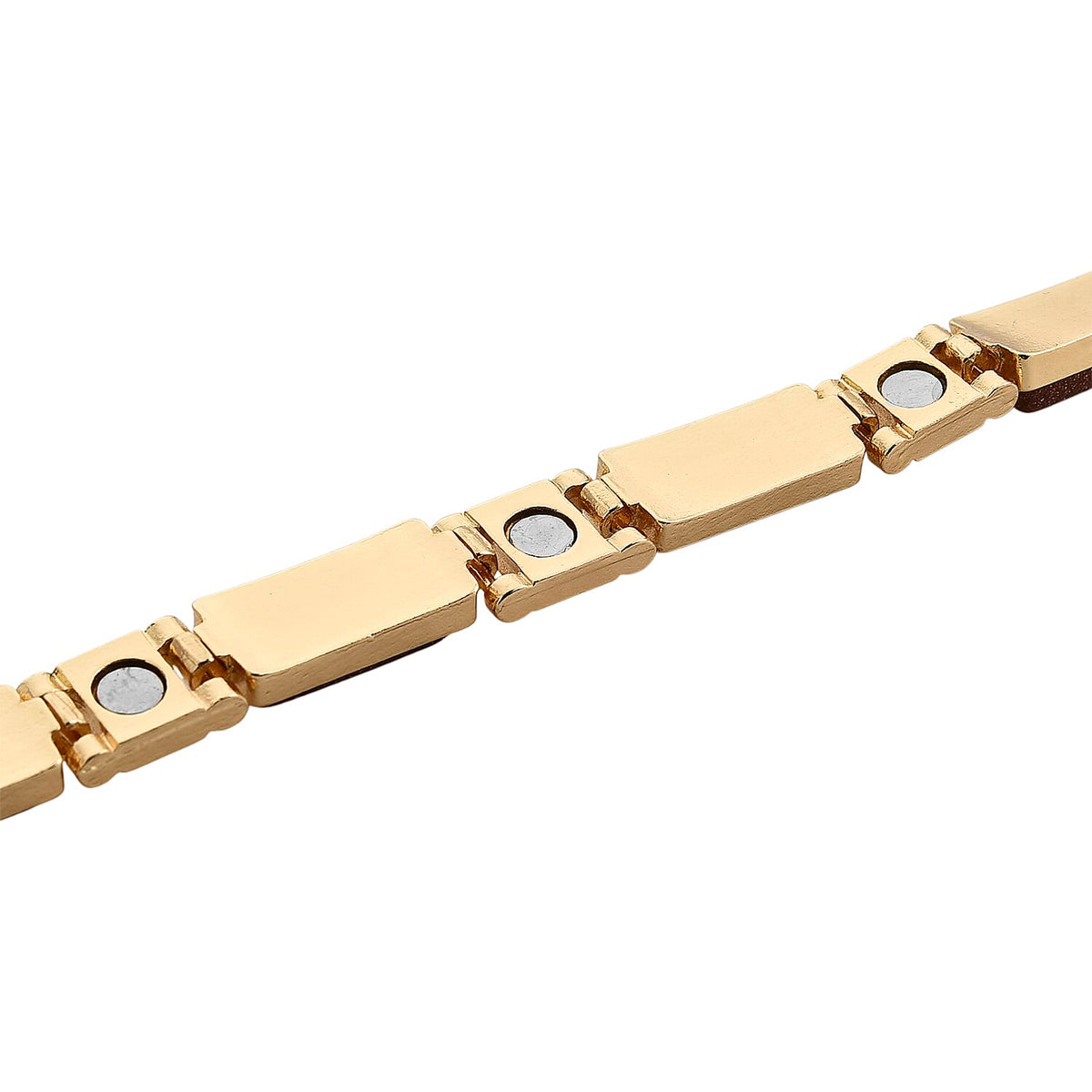 Designer Inspired- Gold Sandstone Magnetic Therapy Bracelet (Size - 7.25) 16.00 Ct V32533770 6