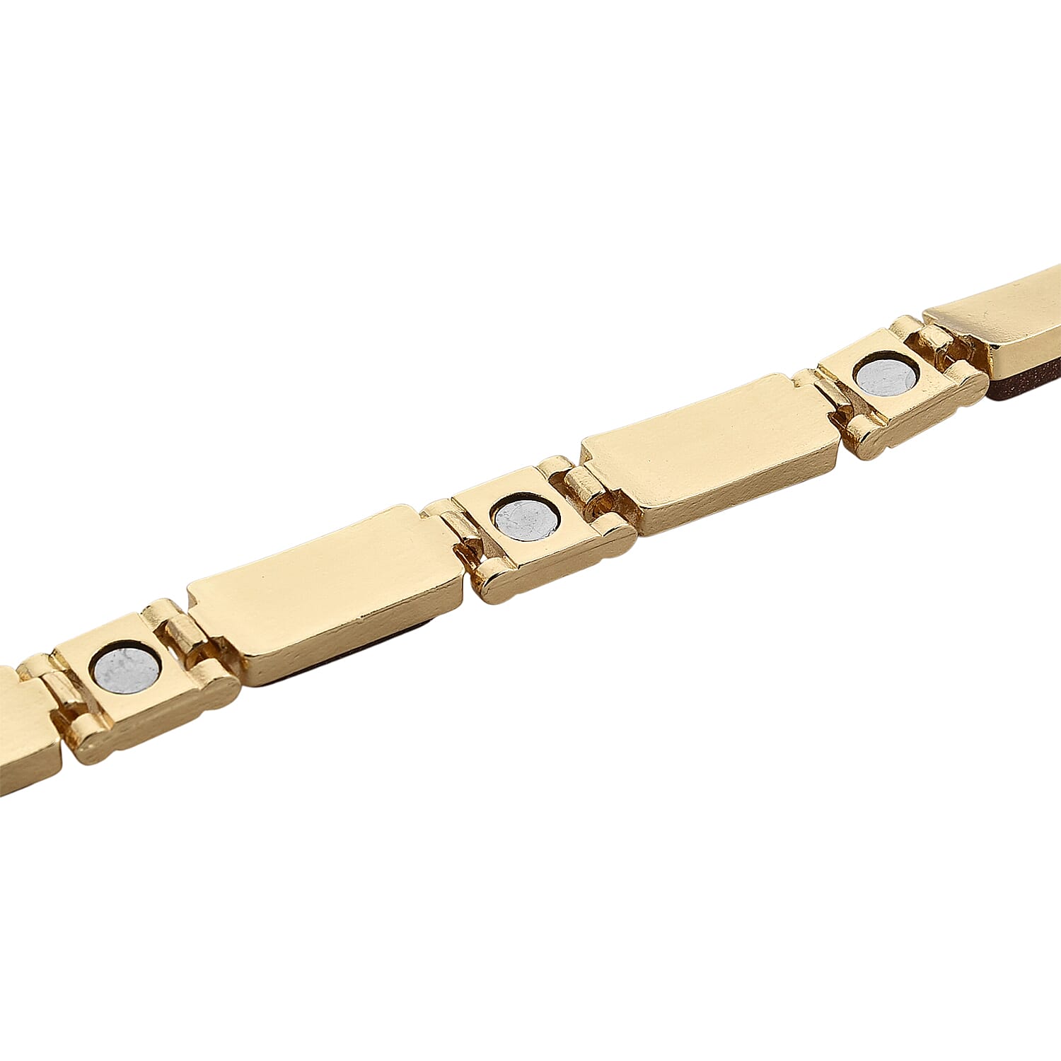 Designer Inspired- Gold Sandstone Magnetic Therapy Bracelet (Size - 7.25) 16.00 Ct V32533770 6