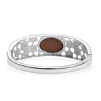 Gold Sandstone Full Bangle (Size 7.50)  21.27 Ct