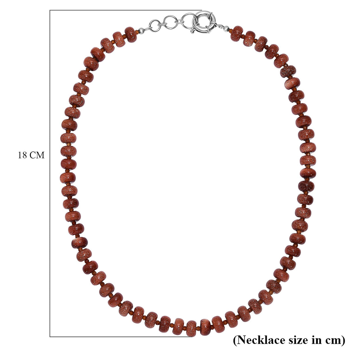 Gold Sandstone &amp; Hessonite Garnet Necklace (Size 20-1 Ext.) with Senorita Clasp 300.00 Ct. 8181886 6
