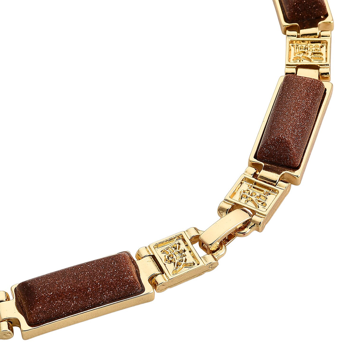 Gold Sandstone Magnetic Therapy Necklace (Size - 16) 50.00 Ct. V32512855 5