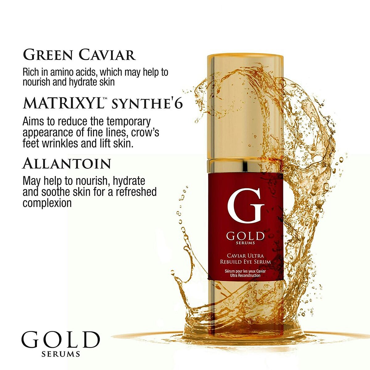 Gold Serums Caviar Ultra Rebuild Eye Serum - 15ml 8195759 1