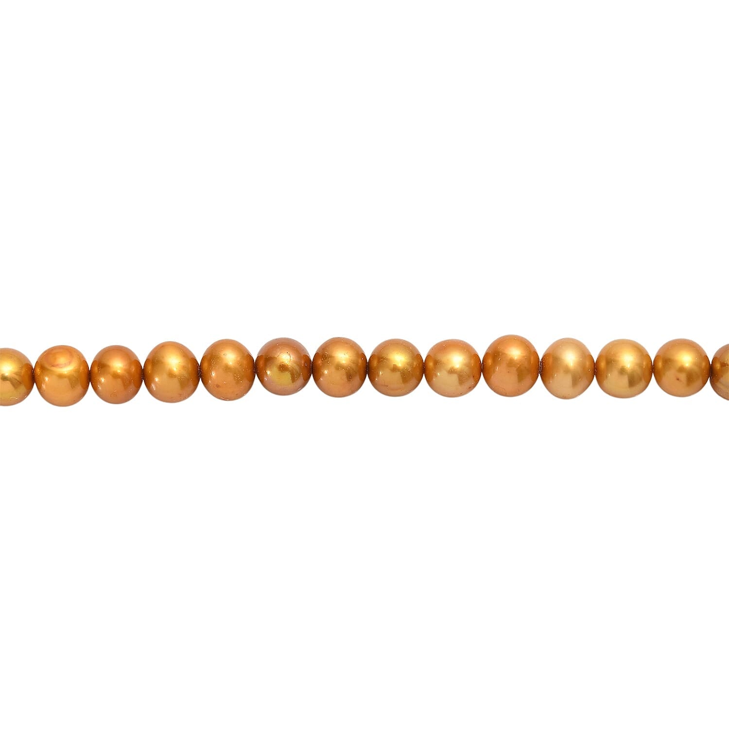 Golden Dyed Pearl Stone Necklace (Size 32) 210.00 Ct. 8267334 5