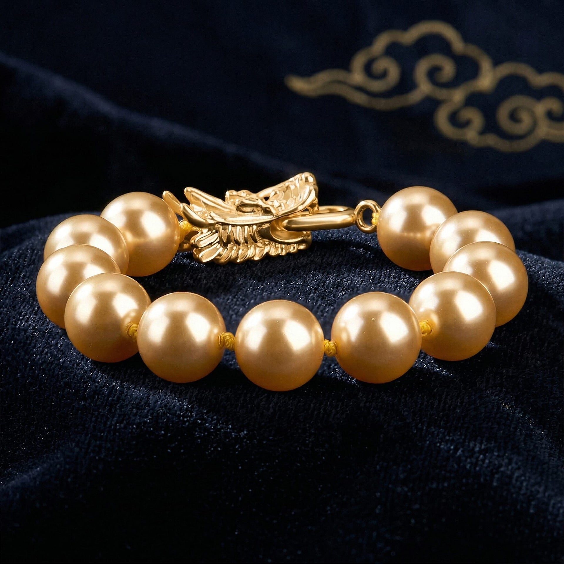 Golden Shell Pearl Beads Bracelet (Size - 7.5) 100.00 Ct. 8360043 3