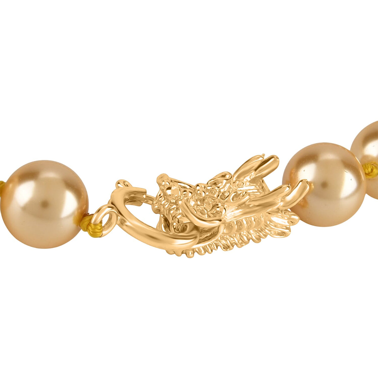 Golden Shell Pearl Beads Necklace (Size - 20) 350.00 Ct. V32514284 5