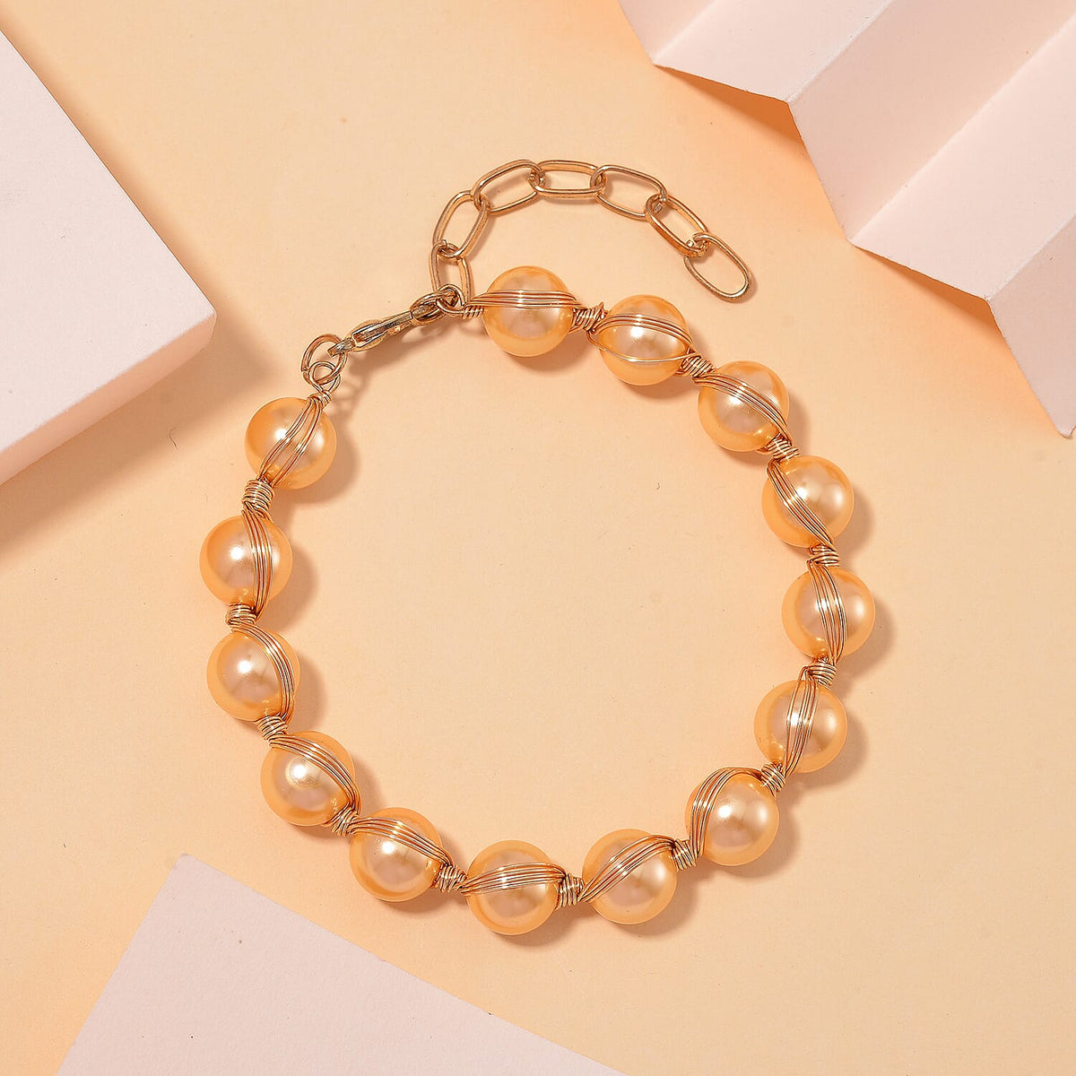 Golden Shell Pearl Bracelet (Size - 7-2 Ext) in Yellow Gold Tone 100.00 Ct. 7970082 2