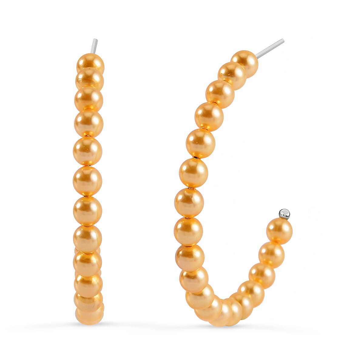Golden Shell Pearl Earrings 7669059 0