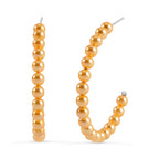 Golden Shell Pearl Earrings