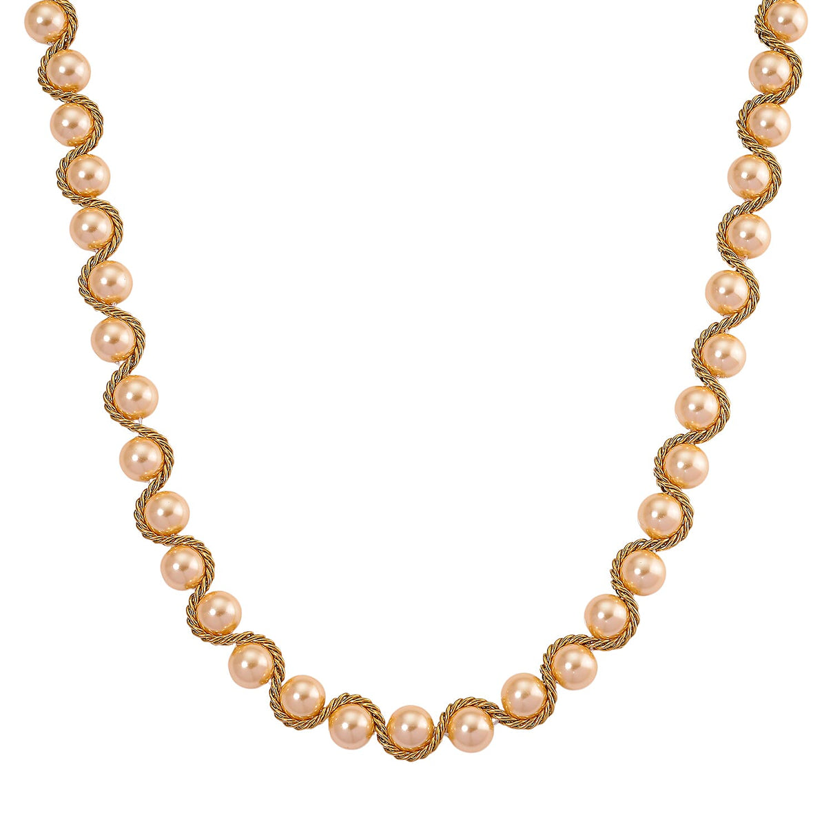 The Exotic Collection - Mother of Pearl Rope Necklace With Lobster Claw Clasp (Size - 19.5+2 EXT) - Golden V32514703 0